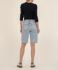 Ashley High Rise Bermuda Barrel Leg Short in Playful Wash