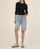 Ashley High Rise Bermuda Barrel Leg Short in Playful Wash