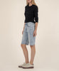 Ashley High Rise Bermuda Barrel Leg Short in Playful Wash