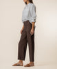 Topaz Linen Wide Leg in Chocolate