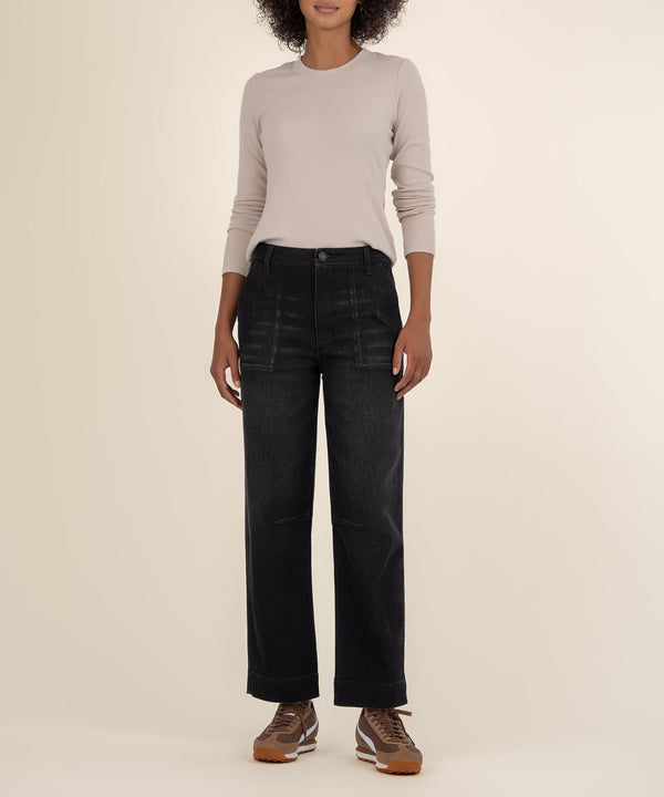 Ashton Wide Leg Barrel in Grinning Wash