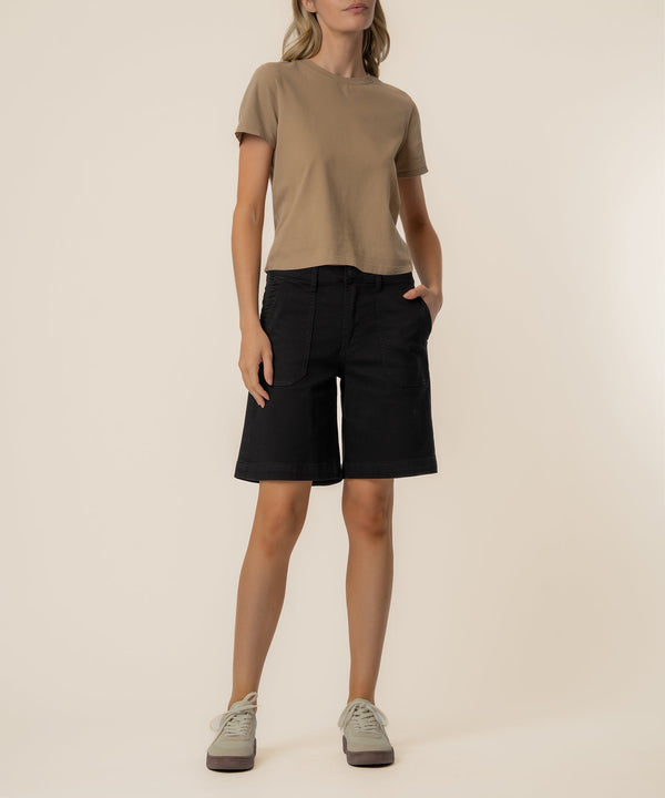 Hailey High Rise Bermuda Short, Exclusive in Black