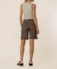 Hailey High Rise Bermuda Short, Exclusive in Chocolate