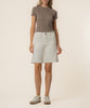 Hailey High Rise Bermuda Short, Exclusive in Ecru