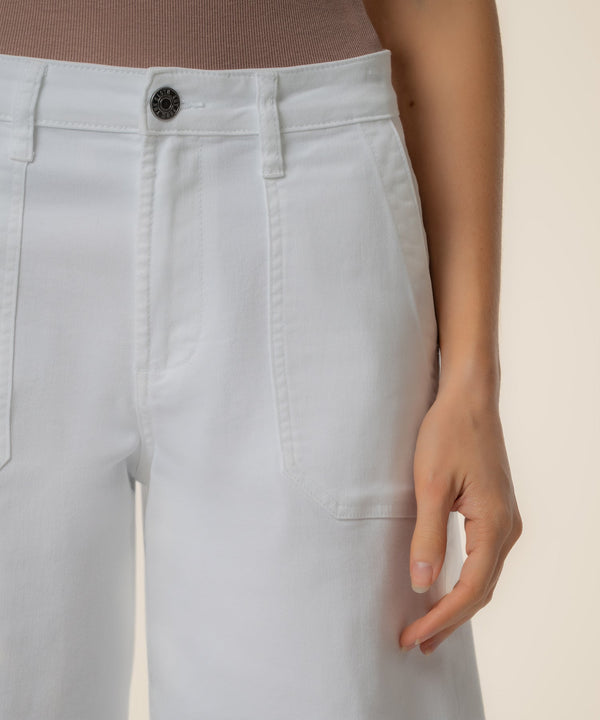 Hailey High Rise Bermuda Short, Exclusive in Optic White