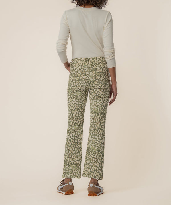 Kelsey High Rise Ankle Flare, Exclusive in Dark Olive