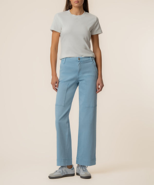 Charlotte High Rise Wide Leg in Powder Blue