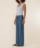 Meg Linen Wide Leg Pant in Coastal Blue