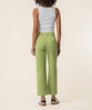 Charlotte Twill High Rise Wide Leg in Green Tea