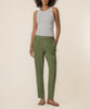 Rosalie Linen Tapered Pant in Dill