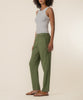 Rosalie Linen Tapered Pant in Dill