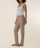 Rosalie Linen Tapered Pant in Khaki