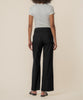 Meg Linen High Rise Wide Straight Leg, Petite in Black