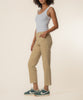 Camry High Rise Crop Pant in Cashew