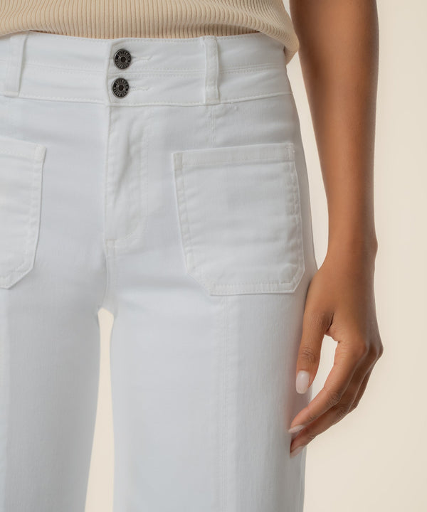 Charlotte High Rise Straight Leg in White