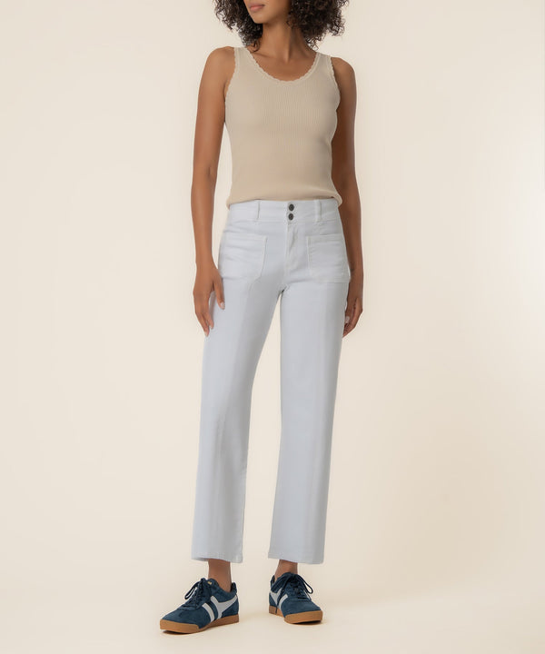 Charlotte High Rise Straight Leg in White