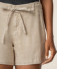 Katie Linen High Rise Short in Sand