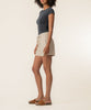 Katie Linen High Rise Short in Sand