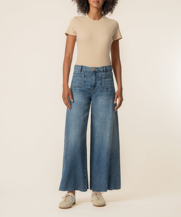 Blake High Rise Crop Super Wide, Exclusive in Exciting Wash