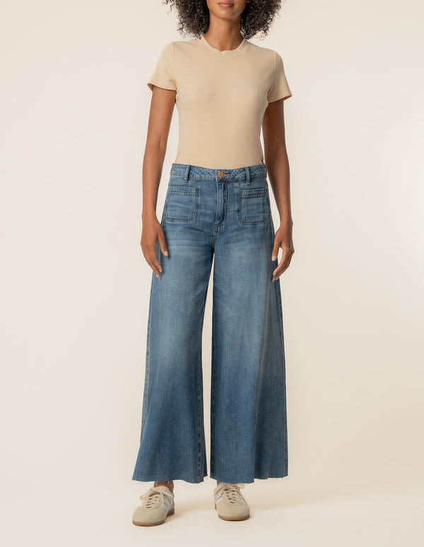 Blake High Rise Crop Super Wide, Exclusive in Exciting Wash