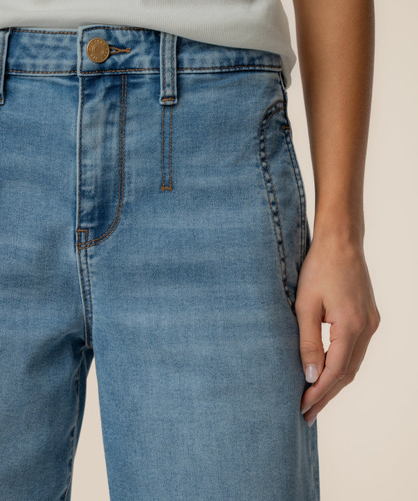 Ashton High Rise Wide Leg Barrel, Exclusive in Tubular Wash
