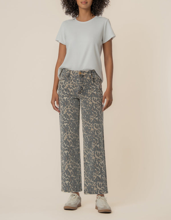 Charlotte High Rise Wide Leg, Exclusive in Tan/Brown