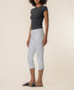 Gigi High Rise Capri, Exclusive in Optic White