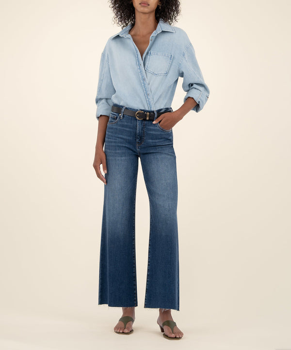 Meg High Rise Wide Leg, Petite in Inexhaustible Wash