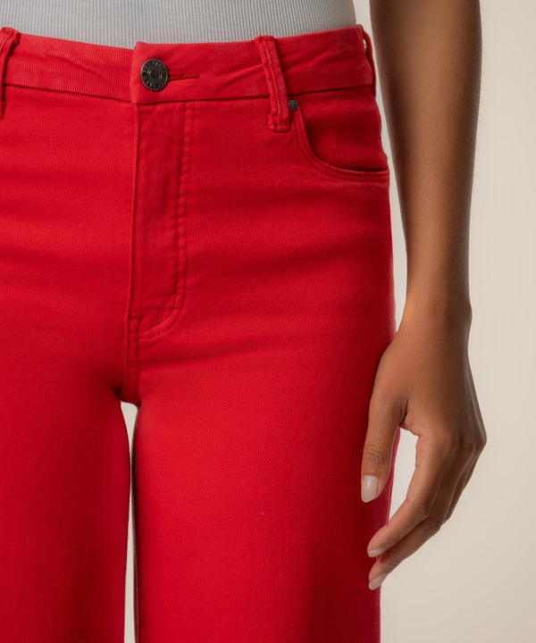 Meg High Rise Wide Leg in Tomato