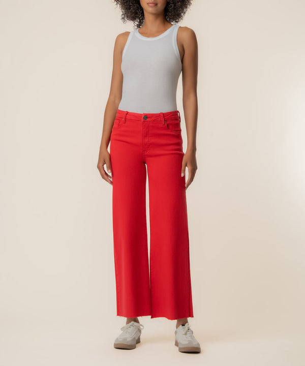 Meg High Rise Wide Leg in Tomato