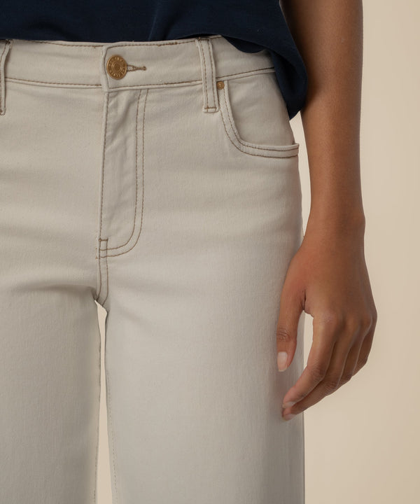 Charlotte High Rise Wide Leg in Ecru
