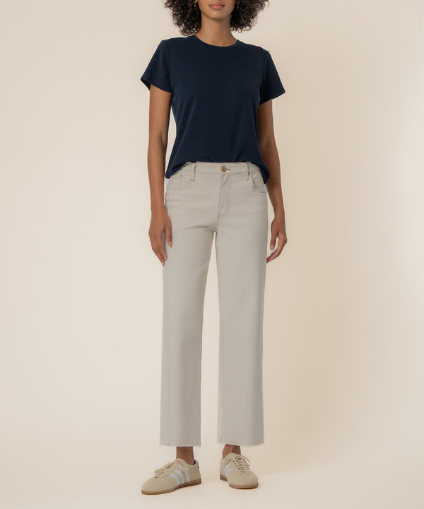 Charlotte High Rise Wide Leg in Ecru