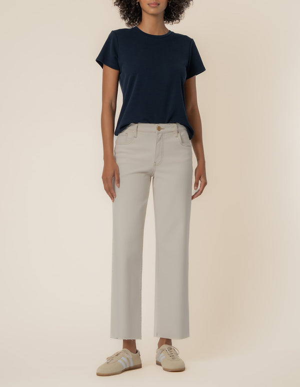 Charlotte High Rise Wide Leg in Ecru