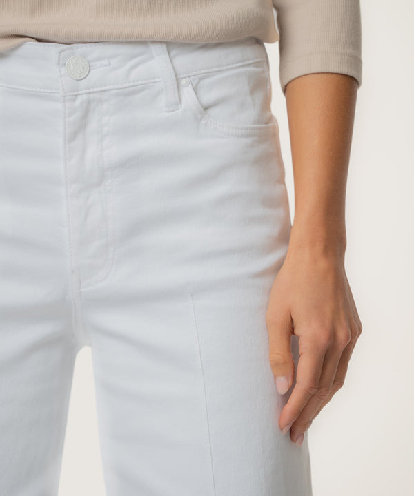 Meg High Rise Wide Leg in Optic White