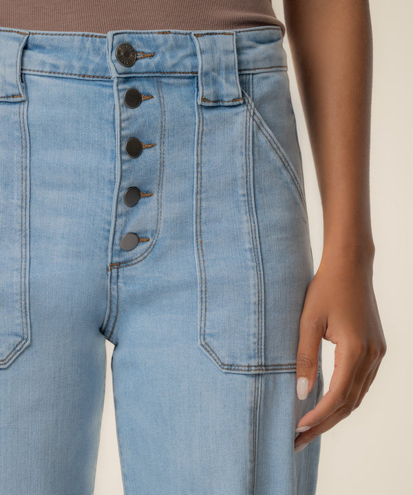 Meg High Rise Wide Leg in Tone Wash