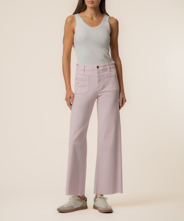 Meg High Rise Wide Leg in Princess