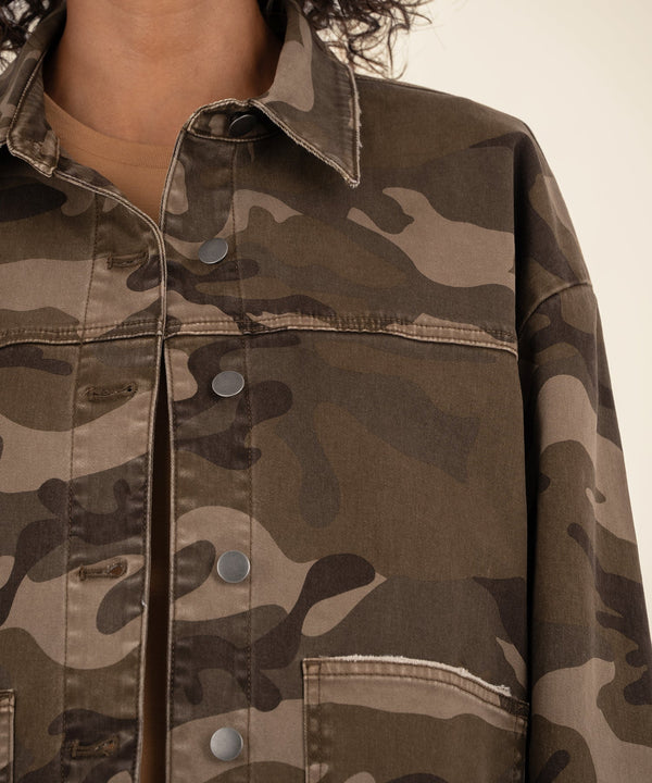 Ellie Camo Jacket, Exclusive in Brown