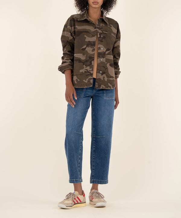 Ellie Camo Jacket, Exclusive in Brown