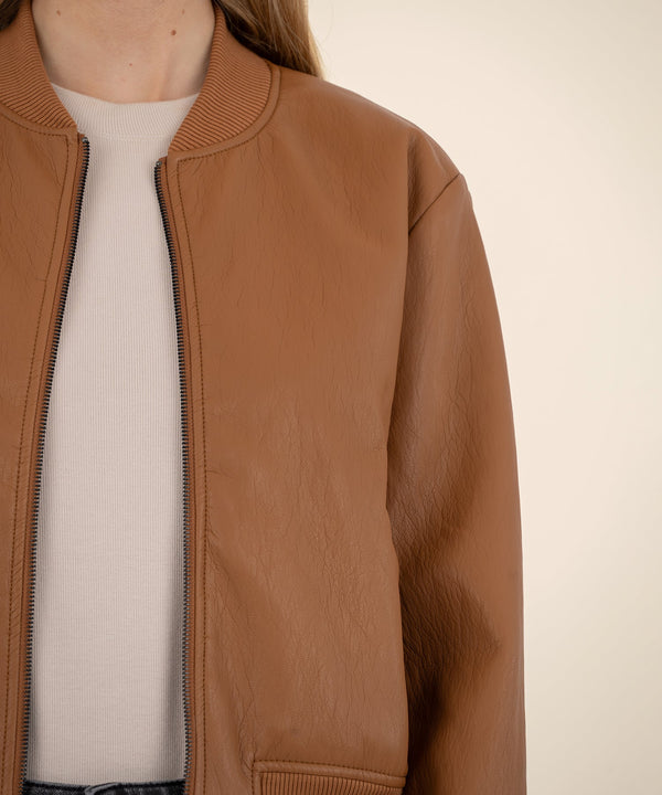 Bomber Jacket, Exclusive in Caramel