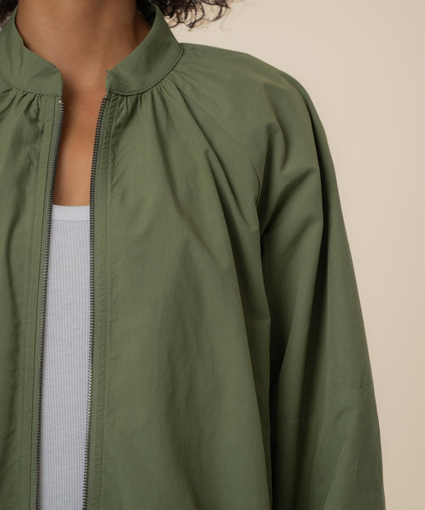 Lainey Bomber Jacket in Cedar Green