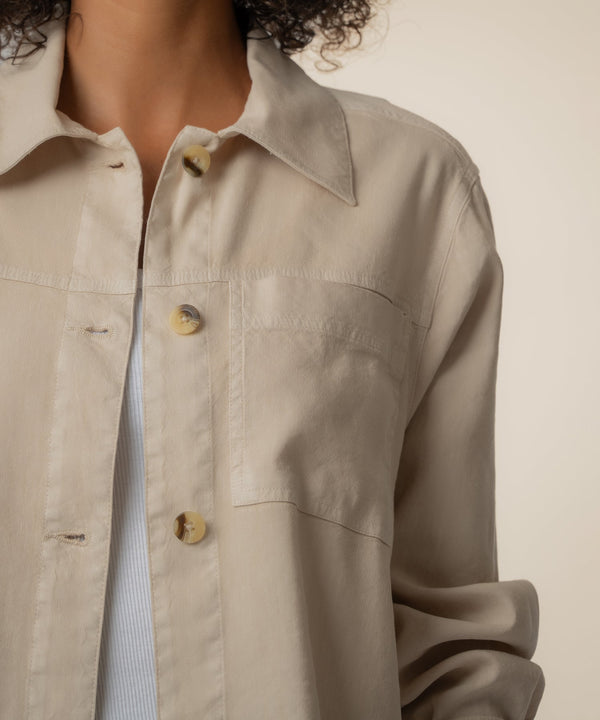 Bellamy Linen Jacket in Sand