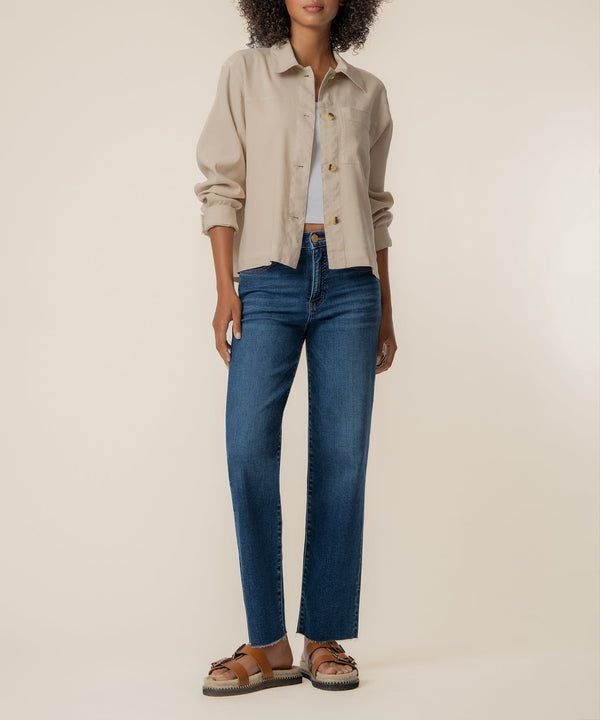 Bellamy Linen Jacket in Sand