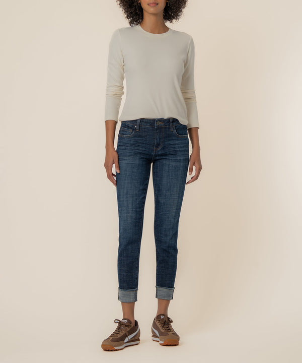 Amy Crop Straight Leg in Acknowledging Wash
