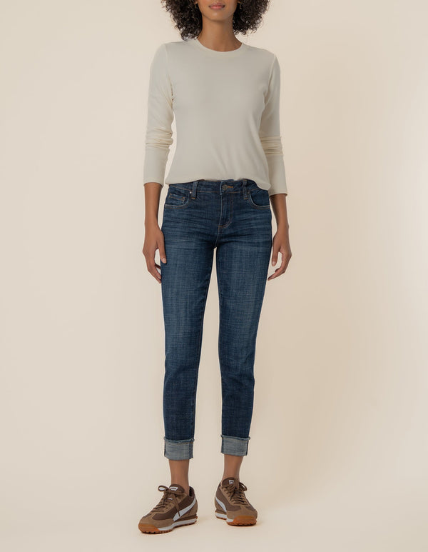 Amy Crop Straight Leg in Acknowledging Wash