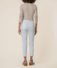 Amy Mid Rise Crop Straight Leg, Petite in Optic White