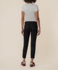 Amy Mid Rise Crop Straight Leg in Black