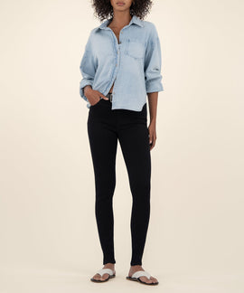 Mia High Rise Slim Fit Skinny in Black