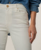 Kelsey High Rise Ankle Flare in Ecru