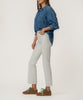 Kelsey High Rise Ankle Flare in Ecru