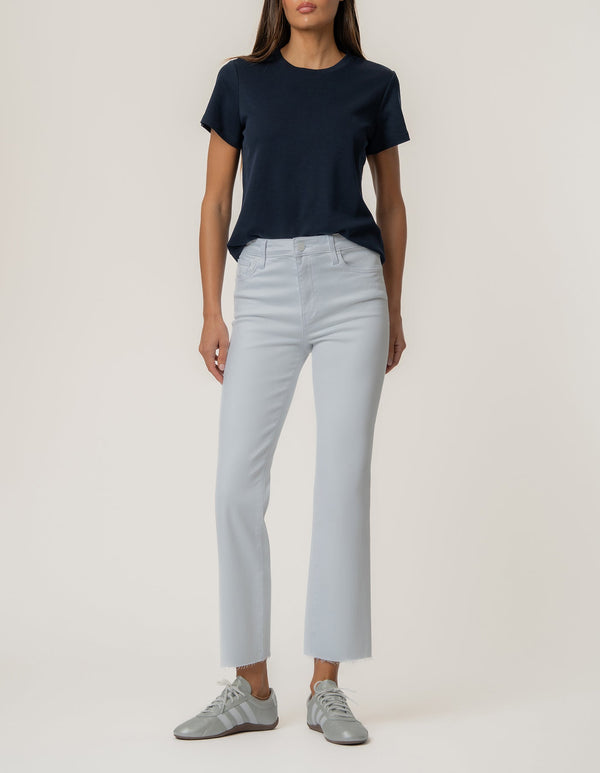 Kelsey High Rise Ankle Flare, Petite in Optic White